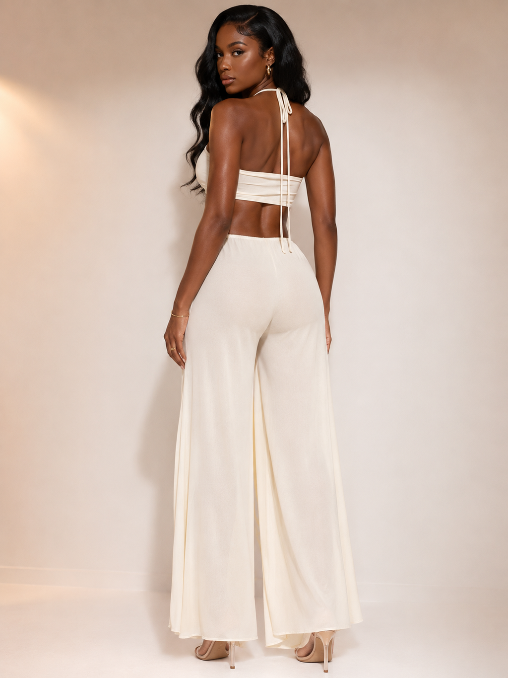 Ivory Eclipse Cutout Jumpsuit